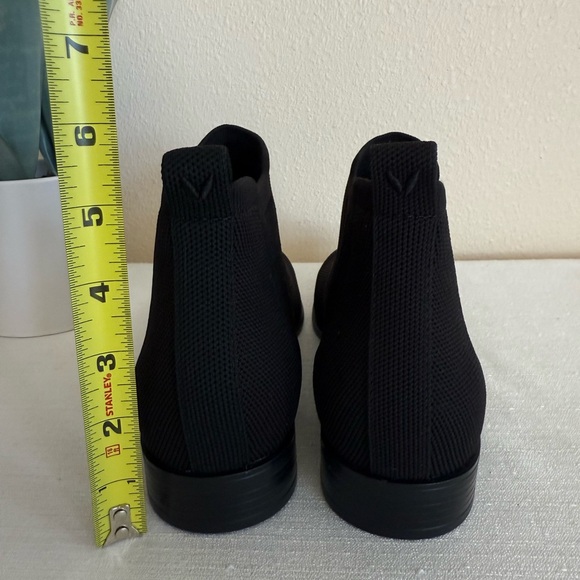 New VIVAIA Ryan Pro Squared Toe Black Knit Slip In Ankle Booties EU39.5 US 8.5 - Picture 7 of 14